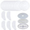 Xdealcozyxc 15PCS Tumble Dryer Filter Set,10 Round Cotton Filters 23.5 * 3.1cm and 5 Front Air Inlets for Clothes Dryer