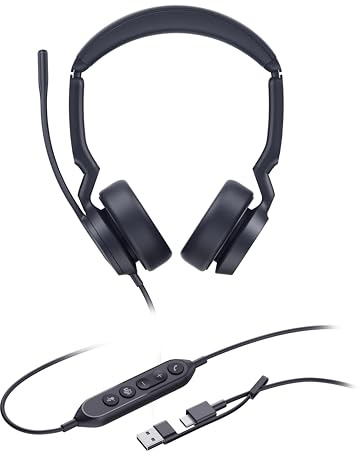 Yealink UH44 Mono Teams USB-C/A professionellt USB-trådbundet headset — 1308188 (UH44 Dual Team)