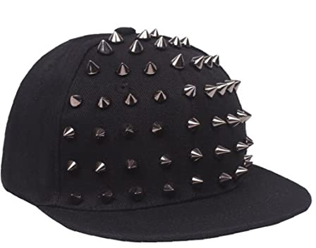 Froiny Studded Baseball Cap, Adjustable Ponytail Hat Spiky Sports Cap Hat for Boys Girls Men Women