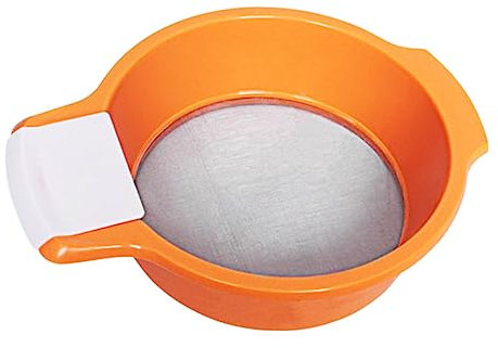 VINTORKY Setaccio Da Forno Attrezzo Da Giardinaggio Colino Rotondo Per Farina Raschietto A Maglie Per Arancia