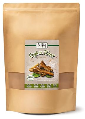 Biojoy Cannelle de Ceylan BIO en poudre (1 kg), sans additifs (Cinnamomum verum L.)