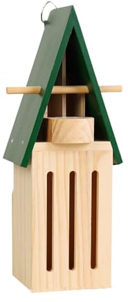 Fonowx Maison à Papillons avec Mangeoire Polyvalente pour L'extérieur Abri à Papillons en Bois