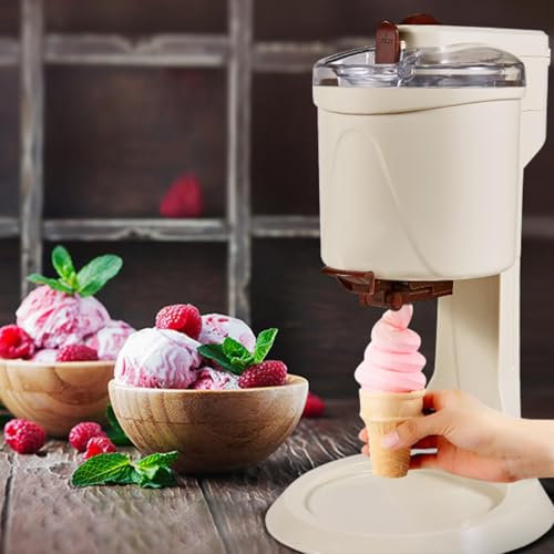 Máquina de helado Soft Serve - Máquina eléctrica para yogur congelado rápido y sorbete, gran capacidad, accesorio para golosinas de verano