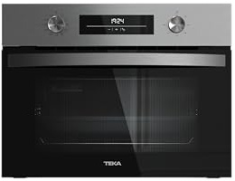 TEKA Horno Compacto Pirolítico, 8 Funciones de Cocinado, Sistema ThermoSeal, Autolimpieza HydroClean, 45 Litros, Modelo NEO HBC 6250 P SS
