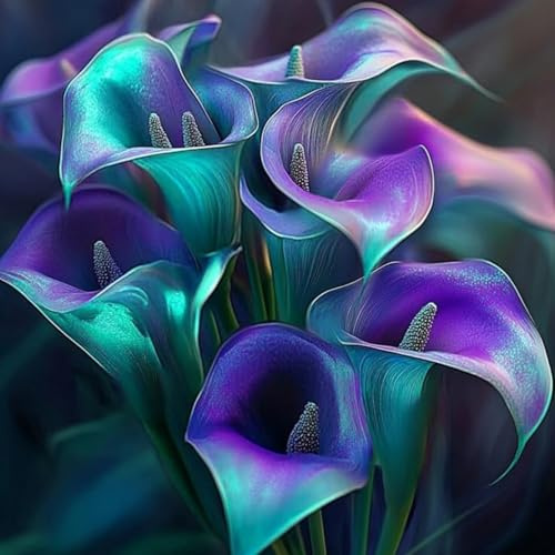 Bellissimo Calla bulbi,Piante perenni,Calla pianta vera,resistenti al freddo,Tagliare,Facile da curare(non artificiali)-2 bulbi-K