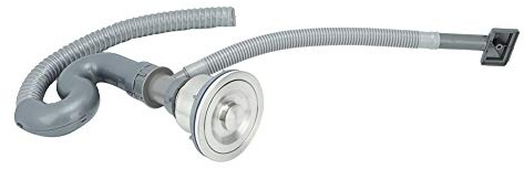 RASTKY Single Water Drain Drainer with Steel Wire for Basin, Good Deodorization Effect, Easy to Disassemble, for Home Bathroom, Stainless Steel