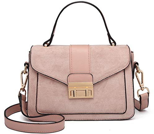 Miss Lulu Handtasche Klein Henkeltasche Damen Elegante Schultertasche Umhängetasche Kunstlerder Shopper