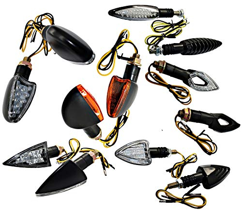 LED-Mafia 2x Halogen Mini Universal Blinker - Arrow Motorrad Quad ATV Halogen kurz - ECE Kennung (Halogen - LTS1007DIP)