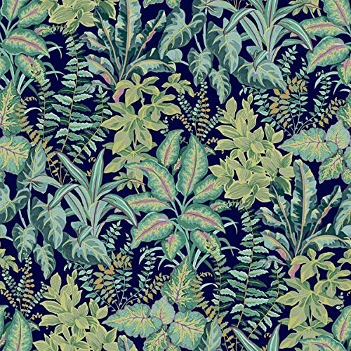 Grandeco Life Calathea Teal Wallpaper 167103 - Tropical Jungle Foliage Palm Leaf