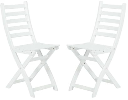 BUTLERS Gartenstuhl 2er Set klappbar -Lodge- Zwei Terrassenstühle aus FSC® wetterfestem Akazienholz | Indoor Outdoor Wetterfest Möbel für Balkon, Küche, Terrasse, Garten