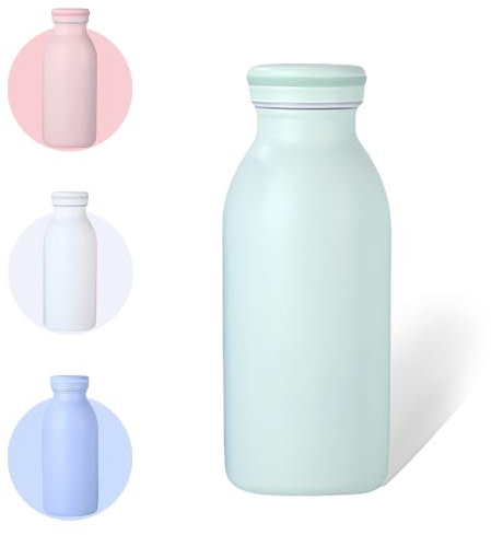 AMFUN 350 ml Bouteille D'eau Isotherme, INOX Gourde Isotherme, Gourde INOX Reutilisable sans BPA, pour Maintien Chaud 12 Heures & Froid Jusqu’à 24 Heures, pour Voyage, Sport, Gym（Vert Menthe）