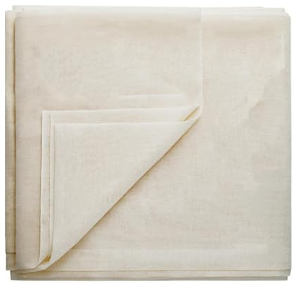 Tejido filtrante Coladores de tela de queso con dobladillo, colador de tela de queso de muselina de algodón crudo precortado for hornear leche de nueces, hacer queso y filtro(80x80cm)