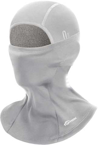 toptrek Balaclava vinter, vindtät varm stormmask, balaclava för utomhussport cykling snowboard skidåkning motorcykel, andningsbar skidmask för män och kvinnor, ljusgrå