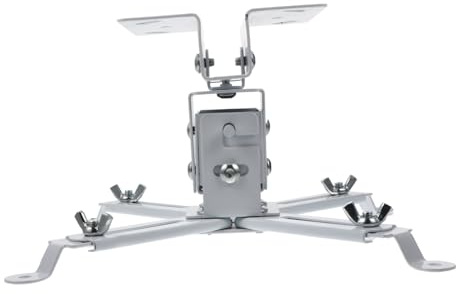 TOGEVAL Supporto Proiettore da Soffitto e Parete Regolabile con Angolo e Capacità Staffa per Montaggio Soffitto Parete e Pavimento Compatibile con Videoproiettori