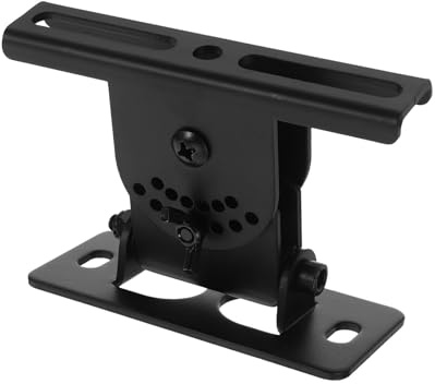 BESPORTBLE Staffa per Altoparlanti da Parete Nera Supporto a Parete per Altoparlanti Surround e Monitor Centrali Montaggio Sicuro per Casa Studio e Ufficio