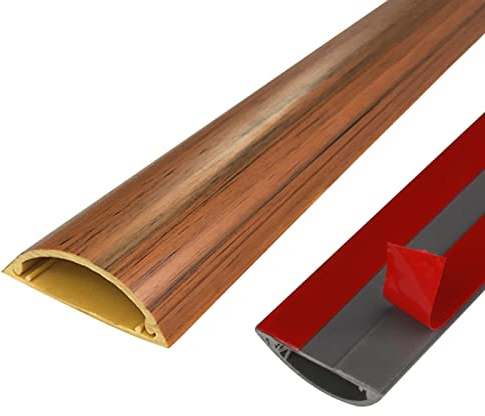 Gestion de couverture de câble de tronc, Goulotte de câbles demi-ronde autocollante et peignable for garage, couleur C, taille n° 3