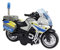 Kids Globe 510247 - Moto de Police - Véhicule d'intervention avec lumière et Son - Moteur à rétraction - Jouet en Plastique - Piles incluses