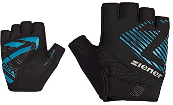 Ziener Herren CURDT Fahrrad-/Mountainbike-/Radsport-Handschuhe | Kurzfinger - atmungsaktiv/dämpfend, Crystal Blue, 9,5
