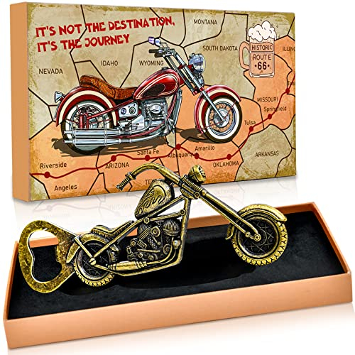 Geschenke für Männer Lustiger Motorrad Flaschenöffner – Originelles Biergeschenk für ihn, Geschenk Vatertag, Coole Geschenkidee zum Geburtstag, Vatertagsgeschenk für Papa, Opa, Ehemann, Freund, Onkel