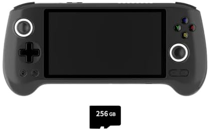 ANBERNIC RG556 - Consola de Juegos Portátil Retro Con 8000+ Clásicos, 5.48 IPS AMOLED Screen, Android, Regalo Para Niños y Adultos ((4+256G) + 128G)