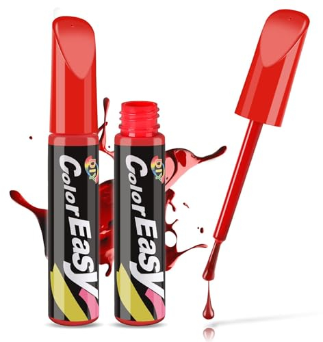 Penriter 2pcs Car Touch Up Paint Pen Red, 12ml, Touch up Paint for Vehicles, Scratch Repair and Scratch Remover