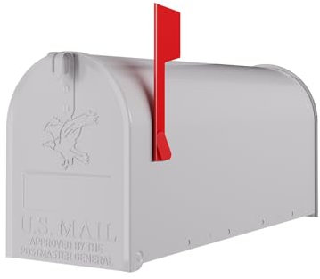 Amerikanischer Briefkasten US Mailbox Wand in Weiß
