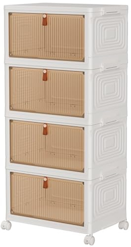 TidyTrove Aufbewahrungsbox mit Deckel, 23 L/4-Tier Plastikbox mit Deckel
