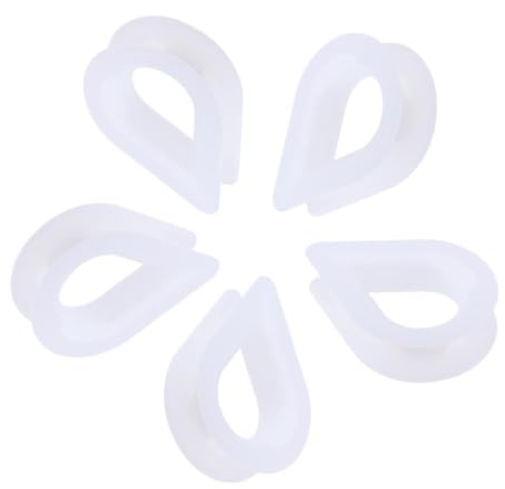 Guangcailun Guardacabos de Nailon Marino, Cuerda de Nailon Duradera, Ojos plástico para guardacabos, Cuerda Repuesto 10 mm, Ojos plástico Resistentes a Impactos, 10 mm