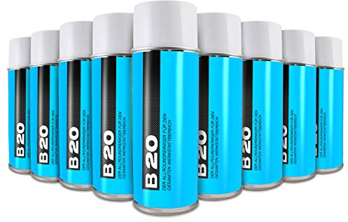 KABITEC B20 Schnellreiniger - der Allrounder für den gesamten Werkstattbereich, 9X 400 ml │ Bremsenreiniger Teilereiniger Universalreiniger Kaltreiniger Entfettungsspray Reiniger Entfetter