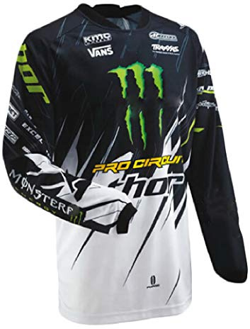 YSYFZ MTB Jersey Outdoor Ciclismo Sportivo Tuta da Equitazione Camicia a Maniche Lunghe Fuoristrada Servizio di Moto a Maniche Lunghe T-Shirt Downhill Tuta Sportiva off-Road Uomo