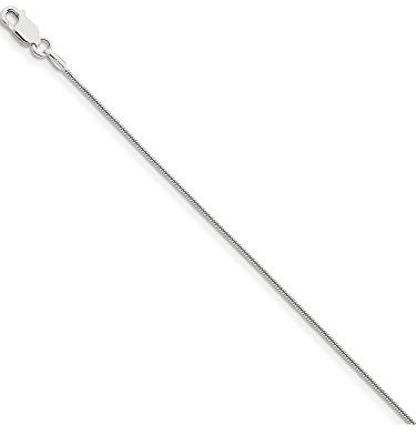 Sterling Silver 1Mm Round Snake Chain (Length=9) (Width=1)