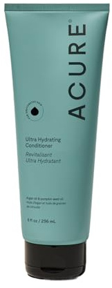 Acure Ultra Hydrating Conditioner - Deep Moisture Conditioner for Women & Men w/ Dry, Damaged, Fine, Dry, Damaged, Color Treated Hair & Scalp w/ Argan Oil, Vegan, Paraben Free, Sulfate Free - 8 fl oz