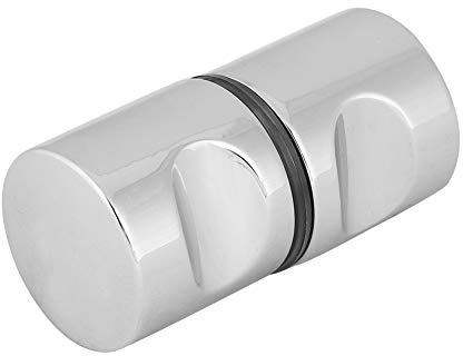 Nimoa Maniglie per Il Bagno, Coppia di Pomoli, Pomolo porta della doccia, pomello maniglia tiro cromato in lega alluminio l'hardware vetro doccia bagno casa(#3)