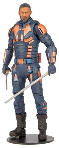 McFarlane Toys, DC Multiverse Build-A 7 tum Bloodsport (Unmasked) actionfigur, samlarobjekt DC självmordsgrupp filmfigur med stativbas och unikt samlarkort – åldrarna 12+