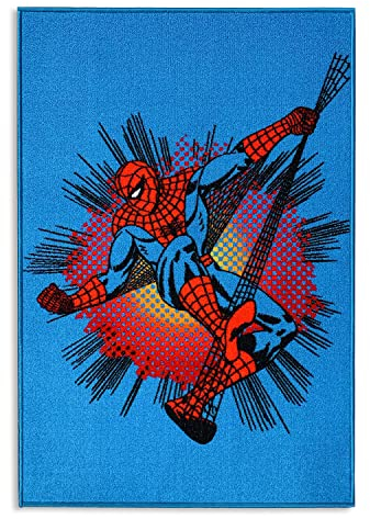 Nada Home Tapis antidérapant pour chambre enfant Marvel Spiderman 80 x 120 cm 4952