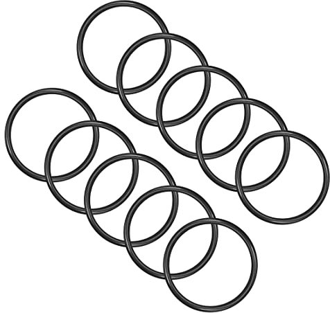PATIKIL 60mmx53mmx3,5mm Nitrile Gomma O-Ring, 10 Pezzi Metrico Meccanico Sigillatura Guarnizione Rondelle di Tenuta Anelli per Acqua Idraulici, Nero