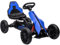 HOMCOM Gokart Tretauto mit Handbremse, verstellbarem Sitz, Vor- und Rückwärtsgang, Tretfahrzeug mit Eva-Räder, Pedal, Kinderfahrzeug Kettcar für Kinder 3-8 Jahren Blau