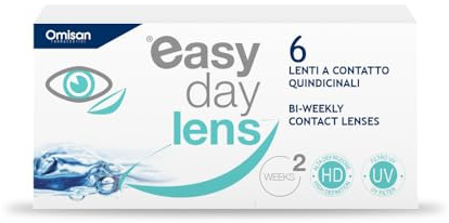 Easy Day Lens, 6 Lenti A Contatto bisettimanali per la correzione della miopia -3.50