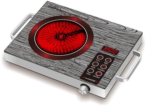 3500W Table de cuisson à induction portable Table de cuisson à induction avec contrôle de la température Plaque chauffante à commande tactile intelligente pour la cuisine