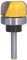 Langlebige Runde Nase Bit Box Bowl Bowlablett Vorlage Router Bit mit Hitzebehandelten Legierungsschaufeln für die Herstellung von Schmuckkartons und Fliegenkästen Boxen (1-1/8 Zoll)