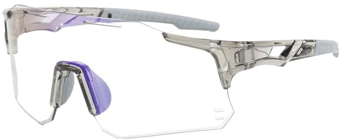 Genérico Gafas Fotocromáticas,Gafas de Sol con Protección UV - Montura Ligera para Hombres - Ciclismo Running Senderismo Pesca Conducción Deportes de Montaña Actividades al Aire Libre y Uso Diario