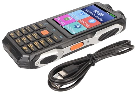 Plyisty Äldre Mobiltelefon, Grundläggande Mobiltelefon Robust 4in Skärm Enligt Sound Voice -programmet för 7.0 för Dagligen (Svart)