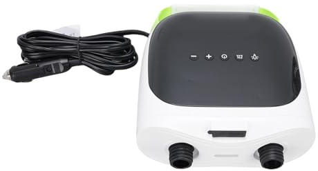 Garosa Bomba Eléctrica para Tabla de Remo, Diseño Recargable, Bomba de Aire Eléctrica de Alta Presión de 20 PSI con Pantalla LCD, Ideal para Tablas de Remo y Camping