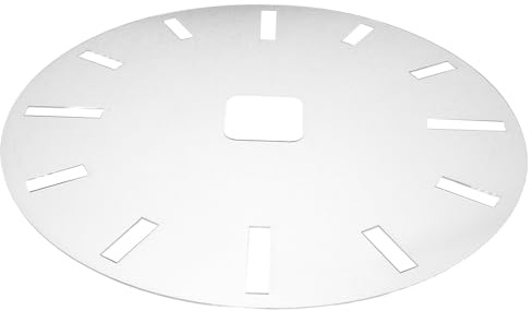 ARTIBETTER Gabarit D’Horloge en Acrylique Transparent 30 CM pour Défonceuse Pochoir Chiffres Romains Guide D’Incrustation DIY pour Travail du Bois et Décoration Murale