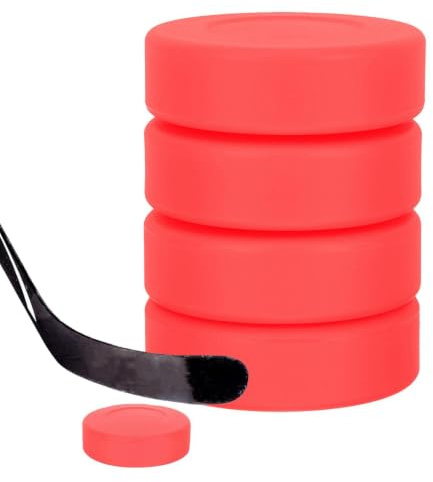 Hockeypuck – 7,2 cm ishockeypuckar, allmänt använt | Hälsoförstärkare | PVC gummi bärbar sportpuck för kraftfulla exakta pass utövar klassisk träning professionell fritid användning