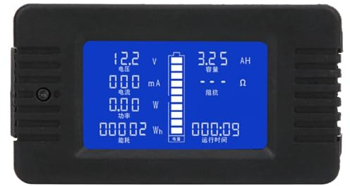 Batterimätare Lcd Batteritestare Med 300A Shunt För Bil Solcellssystem