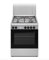 Cucina a Gas con Forno elettrico 60x60 cm N° 4 Fuochi, Inox