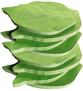 Funny live Leaf Sticky Note Pads Memo Pads Anti-Forgetting Reminder Note DIY Decoration Home Wall/Photo Wall Decoration,50 Sheets/Pad,8 Pads,400 Pages in Total