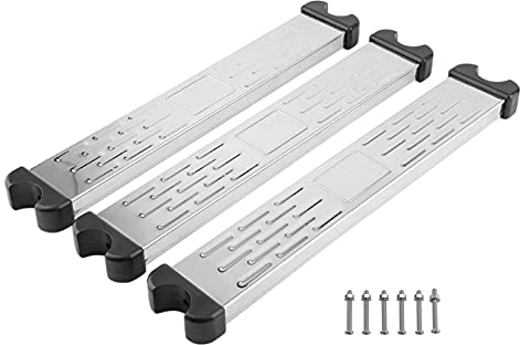 Syfinee Piscine Échelle, Anti Dérapant Pédale, Durable Acier Inoxydable Équipement Eau Sports Échelon Étapes Escabeau W/Vis Fixations, Piscine Accessoires Outils