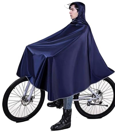 QMAHA Regenponcho Fahrrad, Wasserdicht Regencape Fahrrad Regenjacke Fahrrad Damen Regenmantel Fahrrad, Regenponcho Herren Mit Kapuze für Outdoors